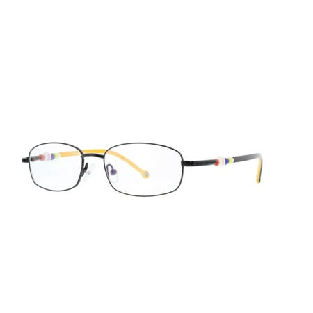 Ebe Prescription Glasses Mens Womens Black Multi Color Full Frame Rectangular Beaded Anti Glare grade d5355