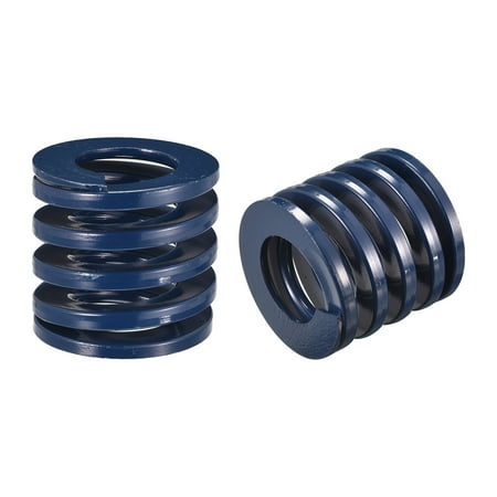 

Die Spring 2 Pack 50mm OD 50mm Long Spiral Stamping Light Load Compression Die Springs Blue