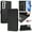 Black, variant on for Samsung Galaxy S22 Case Wallet with RFID Blocking Card Holder, Shoulder Strap & Wrist Strap, Smile Pattern PU Leather Magnetic Clasp Flip Purse Case for Samsung Galaxy S22, Black