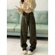 thumbnail image 1 of Pantalones vaqueros holgados coreanos para mujer, vaqueros rectos de cintura alta, pierna ancha, ropa de calle informal Y2k, 1 of 5