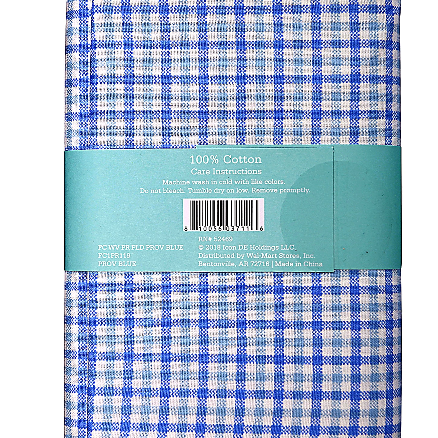 (3 pack) Waverly Inspirations 1 Yard Cut 100% Cotton Prints Fabric Plaid Provence Blue 44" Wide for Quilting & Sewing