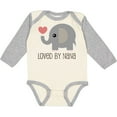thumbnail image 3 of Inktastic Loved by Nana Grandchild Elephant Boys or Girls Long Sleeve Baby Bodysuit, 3 of 5