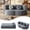 Grey, variant on CKEASEAN 76" Convertible Folding Sofa Bed, Queen Sleeper Sofa with Pillow, Modern Teddy Fabric Floor & Futon Loveseat Couch, Foam Folding Mattress Sleeper for Living Room