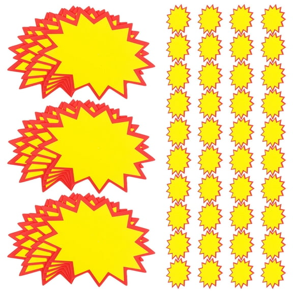 100pcs Small Retail Price Tags Paper Labels for Store Sales Signs