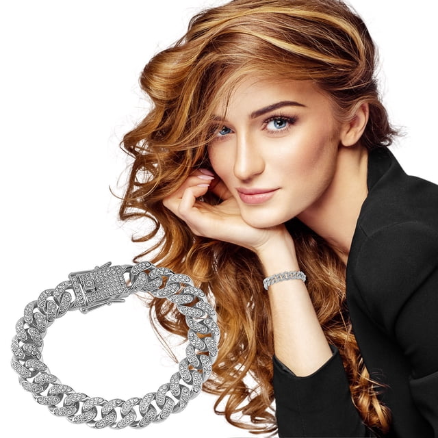 Fiudx Pulsera y Hebilla de Aleación Ajustable, Elegante Accesorio de Moda y Tono Dorado, Elegante Joyería para Mujer, para Uso Diario, Talla 20 Cm, Ajuste Perfecto.