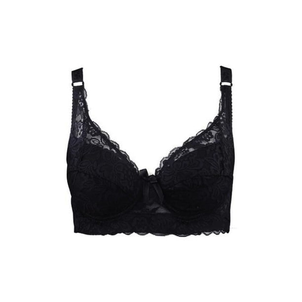 Ropa interior fina de copa completa, sujetador pequeño de talla grande, sujetador de encaje ajustable inalámbrico para mujer, cubierta de pecho, copa BCD, sujetadores de encaje de talla grande Tan Jianjun unisex
