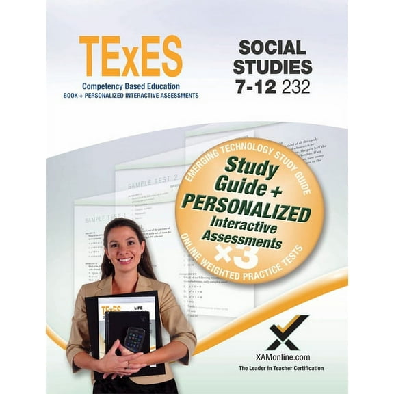 TExES Social Studies 7-12 232 Book   Online (Paperback) by Sharon A Wynne