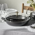 thumbnail image 4 of Staub Cast Iron Braiser with Glass Lid, Dutch Oven, 3.5-quart, serves 3-4, Made in France, Matte Black, 4 of 10