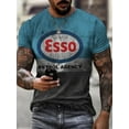 thumbnail image 5 of Castrol Oil Retro Distressed Men's T-shirt 3D Printed Oversized Motorcycle Racing Short Sleeved Top for Men's Street Clothing, 5 of 6