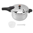 thumbnail image 2 of Stainless Steel Pressure Cooker, 80KPA Explosion Proof Pressure Cooker with Pressure Limit Valve, Compatible with Induction Cooker, Gas Stove, Electric Stove, 2 of 7