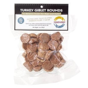 Fresh Is Best Freeze-Dried Raw Turkey Giblet Treats for Dogs and