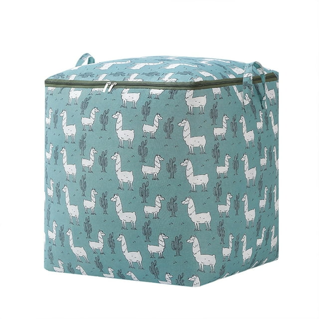 Fiudx Bolsa de Almacenamiento de Gran Capacidad, Tela Transpirable, Diseño Plegable, Asas Reforzadas, Ahorra Espacio, Ideal para Edredones, Mantas, Ropa y Organización Del Hogar, 135 L, Solución de A