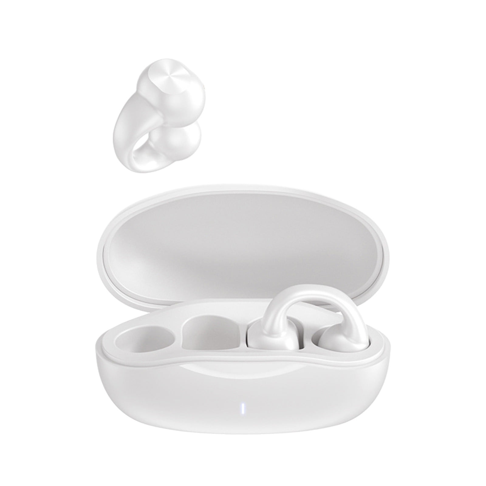 Weloille Earring Wireless Earbuds Bluetooth 5.3 Long Duration Playback Open Ear Headphones For Men,Women,and Kids-Black
