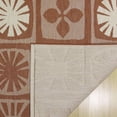 thumbnail image 5 of Reyn Spooner Kona Coast Oahu Tropical Tribal Red Beige Flatweave Indoor/Outdoor Area Rug, 5x8, 5 of 9