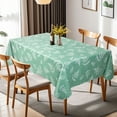 thumbnail image 6 of Fern Pattern Vinyl Tablecloth with Flannel Backing - 52×52/52×70/60×60 Inch, Waterproof Oil-Proof Wipeable Table Cover for Indoor & Outdoor, 6 of 7