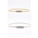 thumbnail image 1 of Paquete de 2 cinturones metálicos delgados para mujer, cinturones elásticos de cadena de metal con diamantes de imitación, cinturones de vestir de moda para vestidos de novia de mujer (oro, 1 of 1