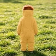 thumbnail image 4 of Funny Big Mouth Monster Onesie Pajamas – Oversized Plush Fleece Hooded One Piece for Sleep & Halloween, Christmas Party with 1 Comb, 5 Colors, 120-150, 4 of 5