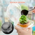 thumbnail image 4 of Semfri Individual Plastic Cupcake Containers Disposable with Connected Airtight Dome Lid 50 Count Clear Single Cupcake Container BPA Free, 4 of 8
