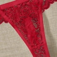 thumbnail image 3 of Ashirexll Plus Size Underwear for Women, Ladies Underwear Panties, Lace Seamless Low Waist Ladies Thongs Physiological Underpants, 3 of 4