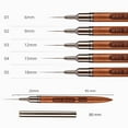 thumbnail image 3 of Soumake Nail Art Liner 6/9/12/15/18Mm Super Fine Brush Diy Drawing Lines Stripe Flower Pattern Professional Nail Drawing Brush Carving Accessories For Nail Salon, 3 of 8