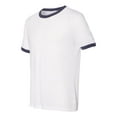 thumbnail image 2 of Unisex Keeper Ringer T-Shirt - WHITE/ NAVY - M, 2 of 5