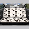 thumbnail image 4 of HUISEFOR 4 Pcs Black Bow Car Seat Cover Full Set Breathable Elastic Soft, Anti Slip, All‑Season Protection, Front and Back Seat Covers Protectors, Fits for Vehicle Cars SUV, 4 of 7