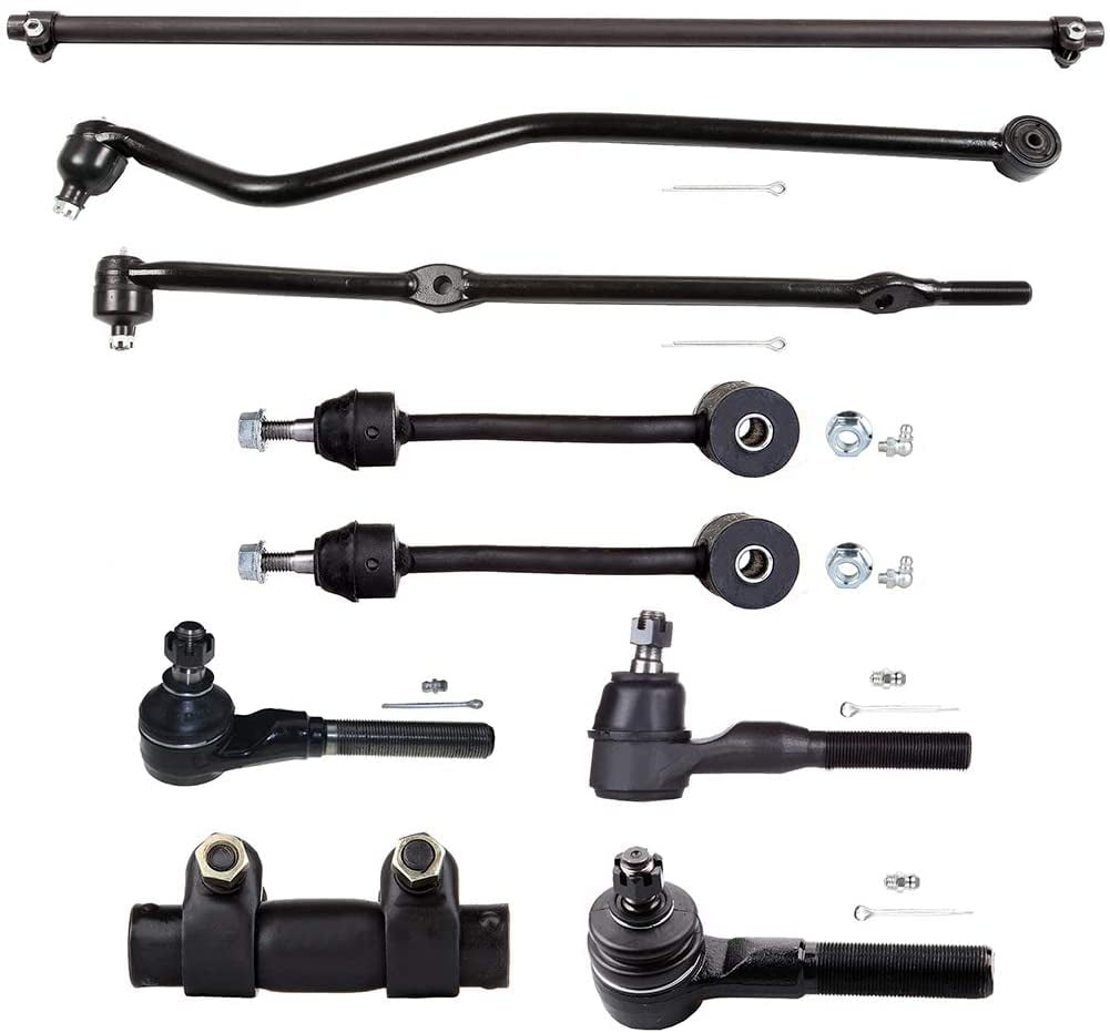 ECCPP Front Sway Bar End Link Front Track Bar Inner Tie Rod End Outer Tie  Rod End Tie Rod Adjusting Sleeve 1997-2006 For Jeep Wrangler 9pcs DS1235  DS1326S DS1430 ES2079S ES3094L ES3095R