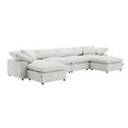 thumbnail image 5 of Acme Furniture Naveen Modular - Ottoman, Ivory Linen, 5 of 6
