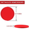 thumbnail image 2 of Posavasos para coche ZHAOCHENG 4 portavasos universales antideslizantes rojo, 2 of 5