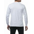 thumbnail image 2 of 3 Pack Pro Club Men's Heavyweight Cotton Long Sleeve Crew Neck T-Shirt - White - X-Large, 2 of 4