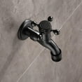 thumbnail image 3 of Wall Mount Handle Bathroom Faucet Lavatory Cold Water Only Washing Machine Balcony Mop Sink Taps,Dual Purpose, 3 of 5