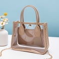 thumbnail image 2 of Transparent Fashion Tote Bag Versatile Shoulder Handbag For Shopping Gym And Travel, 2 of 3