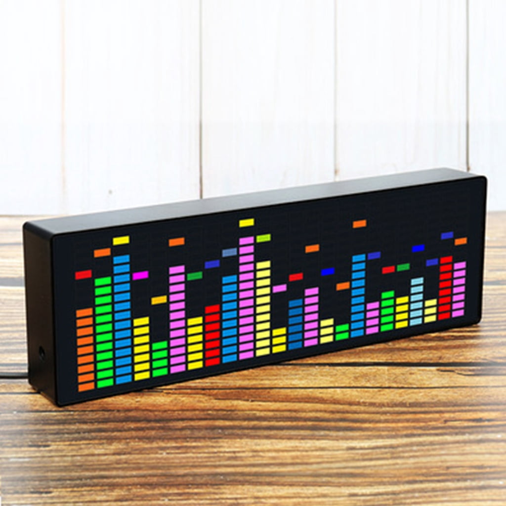 Necvior Full Color RGB Music Spectrum Display Screen KTV Stage LED Rhythm Light 84 VU Meter