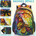 thumbnail image 5 of Herdesigns Butterfly Laptop Backpack for Women Men, Work Computer Backpacks, 18.3 Inch Large Computer Nurse Teacher Bags Travel Casual Daypack, 5 of 8