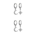 thumbnail image 4 of Minnieouse 1 par de pendientes de luna y estrella, joyería exquisita Irregular brillante para niña, accesorio de moda para decoración de orejas para Type3 NO3 Minnieouse CBP207459, 4 of 6