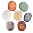 thumbnail image 1 of Chakra Crystals, Natural Decoration Durable 7 Pcs Chakra Stones Craft Accessories  For Healing For Reiki For Meditation For Chakra Balancing, 1 of 8