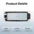 thumbnail image 2 of 2PCS Car License Plate Light for Renault Twingo II Clio IV Laguna 2 Megane 3 Twingo Master Vel Satis Car Canbus ledLights, 2 of 5