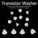 thumbnail image 5 of Arandela de transistor, 100 piezas Arandela de transistor Arandela de plástico aislada Espaciador de plástico Rendimiento de primer nivel, 5 of 12
