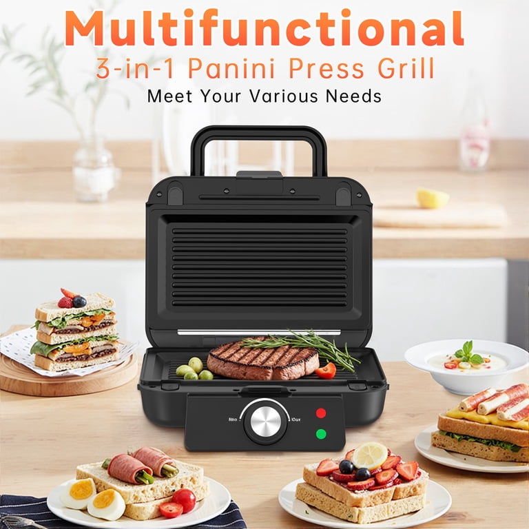 Gped 3-in-1 Sandwich Maker Panini Press and Waffle Iron photo 3
