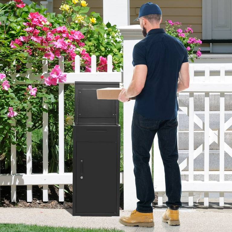 AECOJOY Package Delivery Boxes for Outside Parcel Drop Box Outdoor