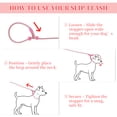 thumbnail image 6 of Unique Bargains Slip Leash for Dogs No Pull Heavy Duty Training Leash Medium Pink 5ft, 6 of 7