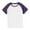 Purple, variant on Kids Summer Clothes Cotton Tops Short Sleeve Raglan Tees Crewneck Basic Tshirts for Boys Girls Loose Fit (9 Years, Gray)