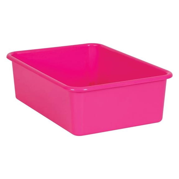Pink Large Plastic Storage Bin | Bundle of 5
