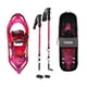 Airhead Snowshoes 80-3014K YUKON WOMEN S ADVANCED FLOAT SERIES; 25 Inch Length x 8 Inch Width; 150 To 200 Pound Weight Capacity; Pink; Aluminum; With Poles/Travel Bag - image 1 of 9