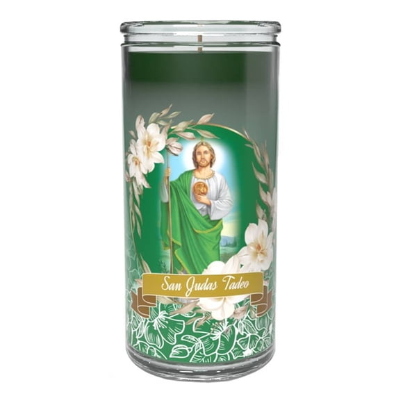 Veladora Titan San Judas Tadeo vaso largo 1 pza