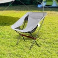 thumbnail image 3 of Silla plegable para acampar, silla de playa plegable resistente para barbacoa, pesca en el jardín Gris, 3 of 8