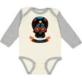 thumbnail image 3 of Inktastic Day of the Dead Skull BLK Boys or Girls Long Sleeve Baby Bodysuit, 3 of 5