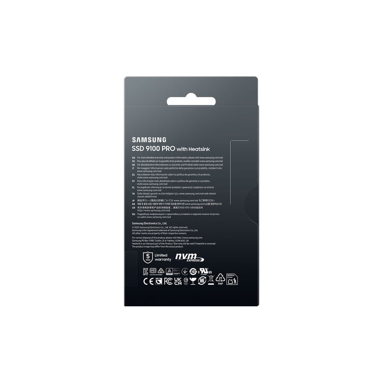 Samsung SSD 9100 PRO with Heatsink 4TB PCIe 5.0x4 M.2 2280