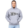 thumbnail image 6 of Tigers Pennant Flag Hoodie for Women Men & Teens Distressed School Spirit Game Day Sweatshirt Gray Hoodie Medium, 6 of 8