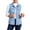 *Light Blue, variant on VBVC Women's Sleeveless Curved Hem Denim Vest , Button Down Jean Vest For Women, S-2XL